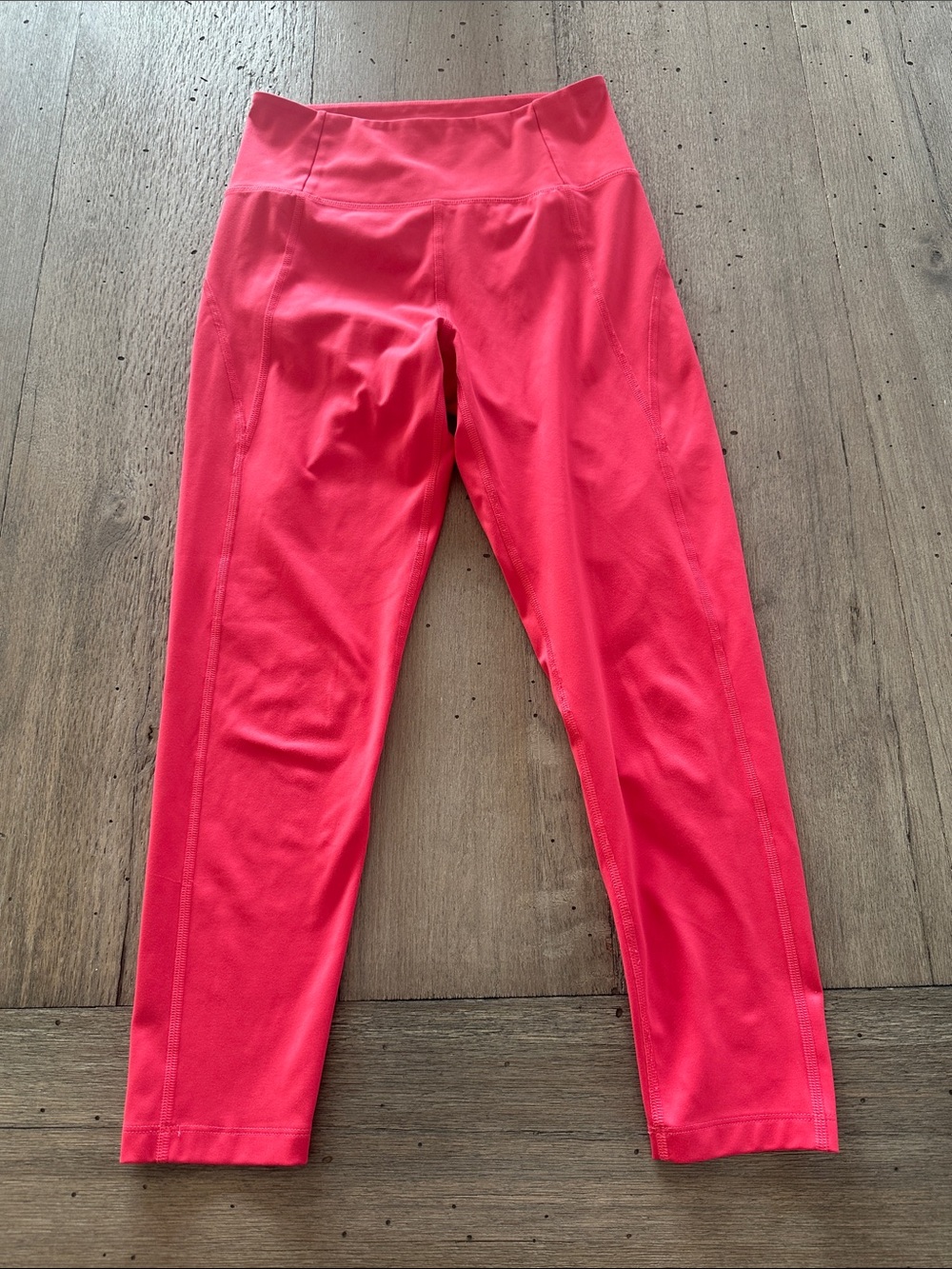 girlfriend collective Bright Coral Pink High-Rise Leggings